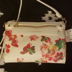 NWT Liz Claiborne Floral Crossbody Bag